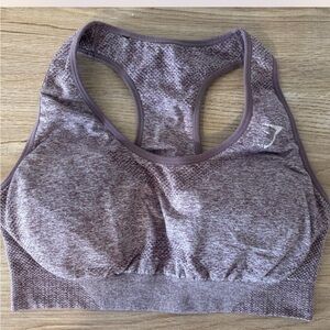 Gymshark Mauve/Purple Seamless Racerback Sports Bra